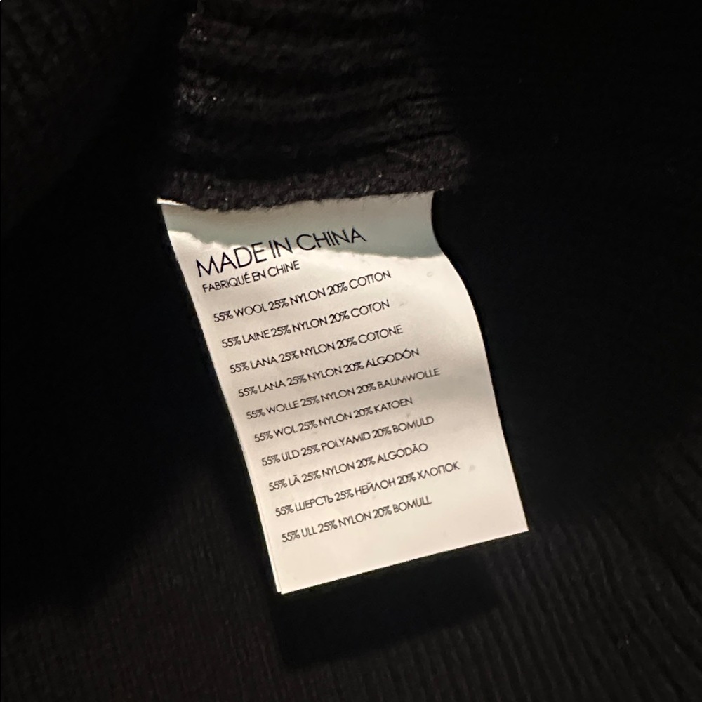 Club Monaco Cardigan black button down ribbed - Picture 3 of 7